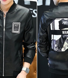 市场上装-皮衣-时尚男装皮衣
