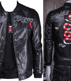 市场上装-皮衣-时尚男装皮衣