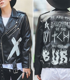 市场上装-皮衣-时尚男装皮衣