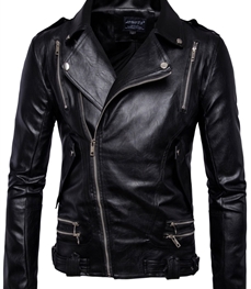 市场上装-皮衣-时尚男装皮衣