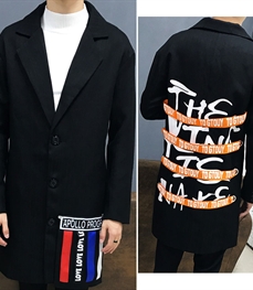 市场上装-中长外套-时尚男装中长外套