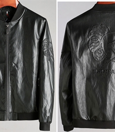 市场上装-皮衣-时尚男装皮衣