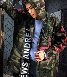 市场上装-中长外套-时尚男装中长外套