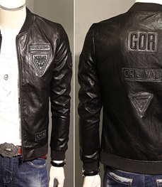 市场上装-皮衣-时尚男装皮衣