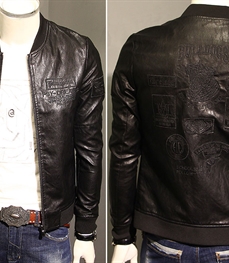 市场上装-皮衣-时尚男装皮衣