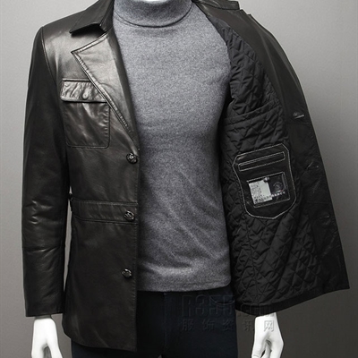 市场上装-皮衣-商务皮衣