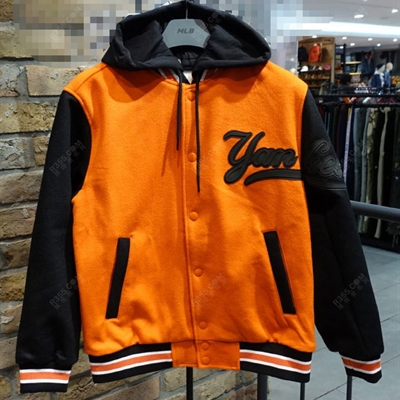 运动品牌-外套-【实拍】男运动棒球服