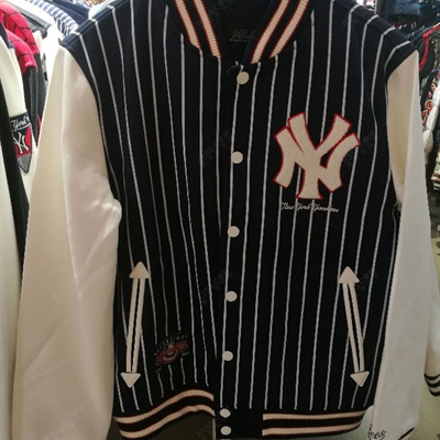运动品牌-外套-【实拍】男运动棒球服