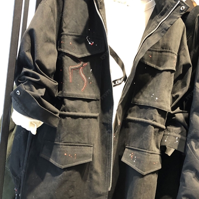 商场品牌-中长外套-休闲中长外套【实拍】