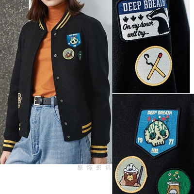 运动品牌-外套-女运动棒球服