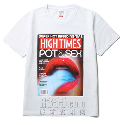 设计师品牌-短袖-【联名款WACKO MARIA x HIGH TIMES】微潮短袖T恤