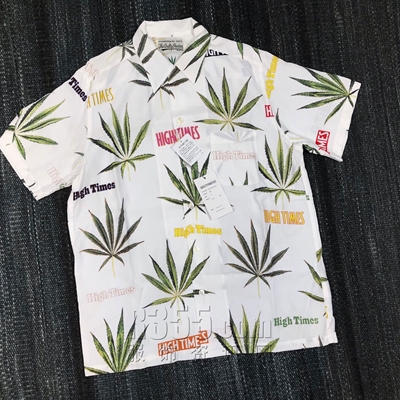 设计师品牌-短袖-【联名款WACKO MARIA x HIGH TIMES】微潮短袖衬衫
