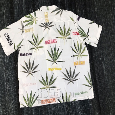设计师品牌-短袖-【联名款WACKO MARIA x HIGH TIMES】微潮短袖衬衫