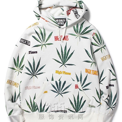 设计师品牌-套头-【联名款WACKO MARIA x HIGH TIMES】微潮套头卫衣