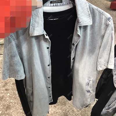 商场品牌-短袖-衬衫【实拍】