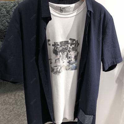 商场品牌-短袖-衬衫【实拍】