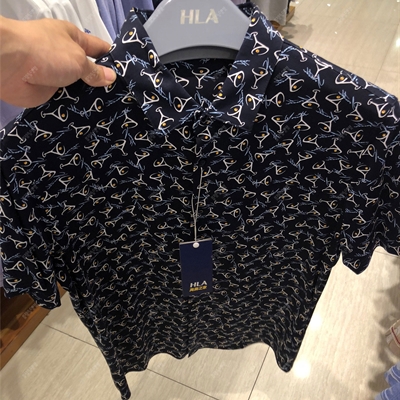 商场品牌-短袖-衬衫【实拍】