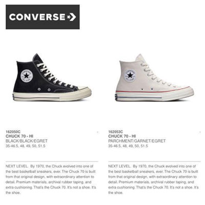 2020秋冬_Converse_鞋子_欧洲大牌资料