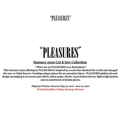 2020秋冬_Pleasures_服装_欧洲大牌资料