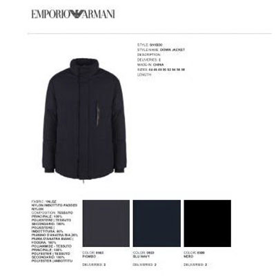 2020秋冬_Emporio Armani_羽绒_欧洲大牌资料