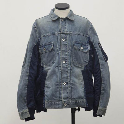 2020秋冬_Sacai_牛仔夹克_欧洲大牌资料