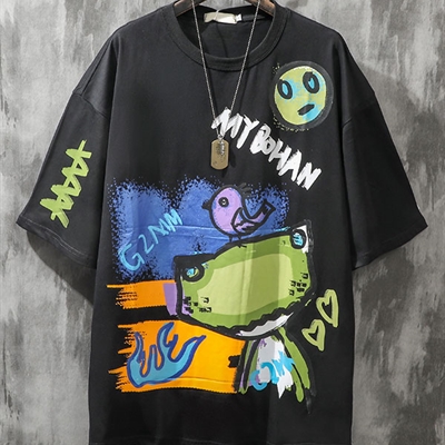 市场上装-T恤-微潮T恤