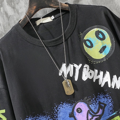 市场上装-T恤-微潮T恤