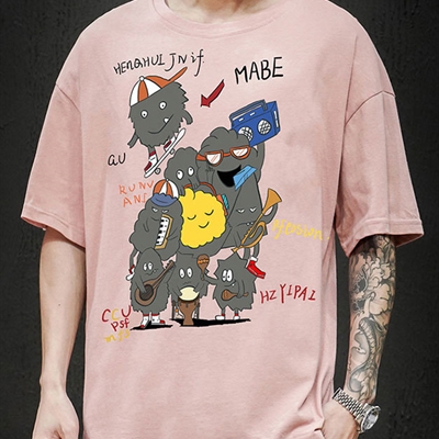 市场上装-T恤-微潮T恤