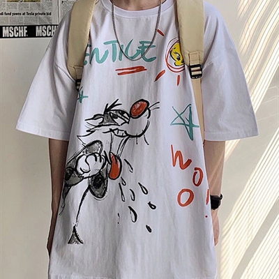 市场上装-T恤-微潮T恤