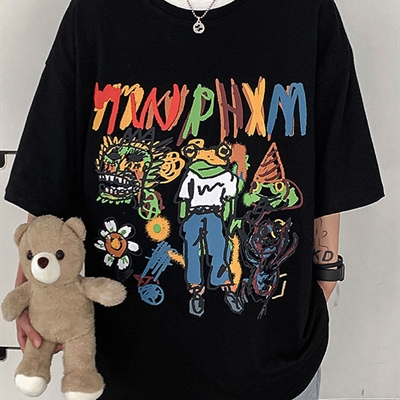 市场上装-T恤-微潮T恤