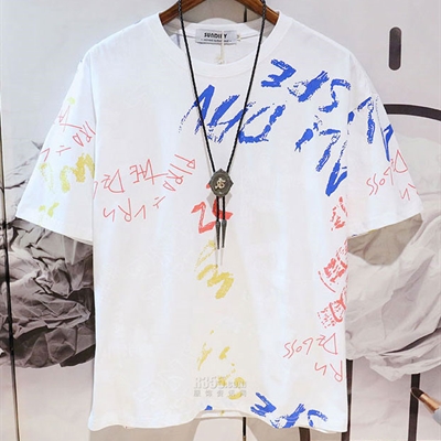 市场上装-T恤-微潮T恤