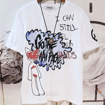 市场上装-T恤-微潮T恤