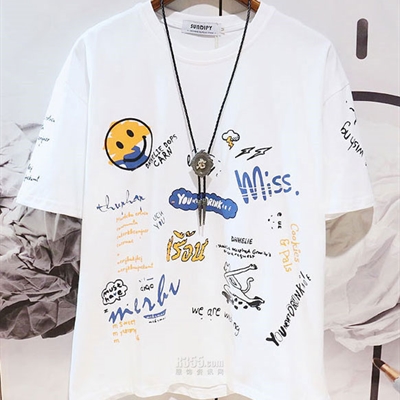 市场上装-T恤-微潮T恤