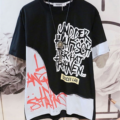 市场上装-T恤-微潮T恤