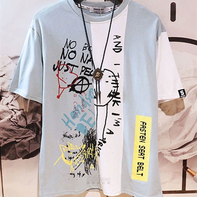 市场上装-T恤-微潮T恤