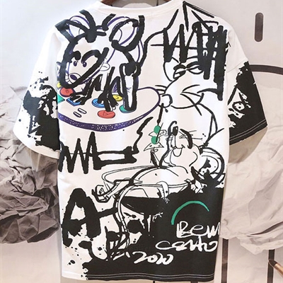 市场上装-T恤-微潮T恤