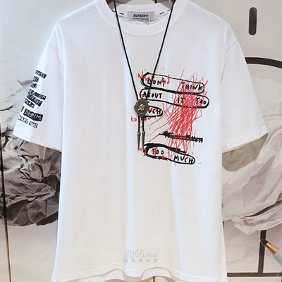 市场上装-T恤-微潮T恤