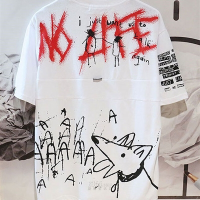 市场上装-T恤-微潮T恤