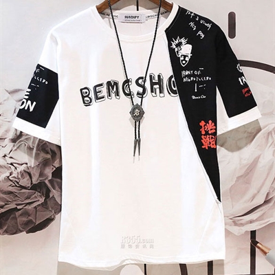 市场上装-T恤-微潮T恤