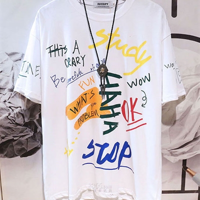 市场上装-T恤-微潮T恤