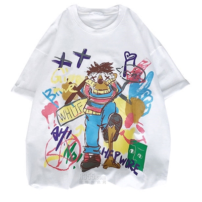 市场上装-T恤-微潮T恤