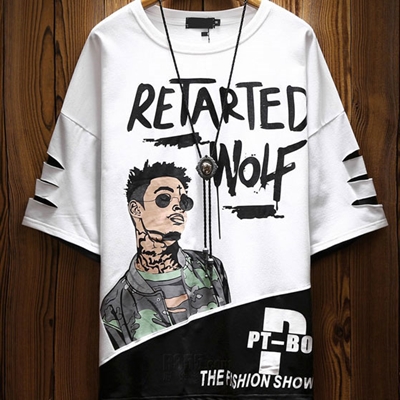 市场上装-T恤-微潮T恤