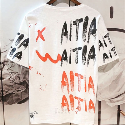 市场上装-T恤-微潮T恤