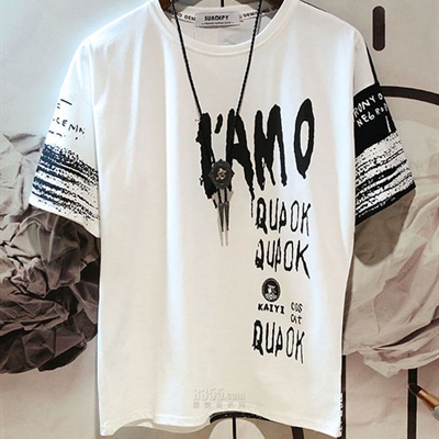 市场上装-T恤-微潮T恤