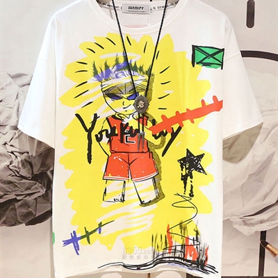 市场上装-T恤-微潮T恤