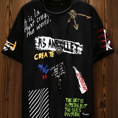 市场上装-T恤-微潮T恤