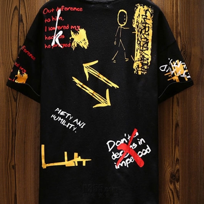 市场上装-T恤-微潮T恤