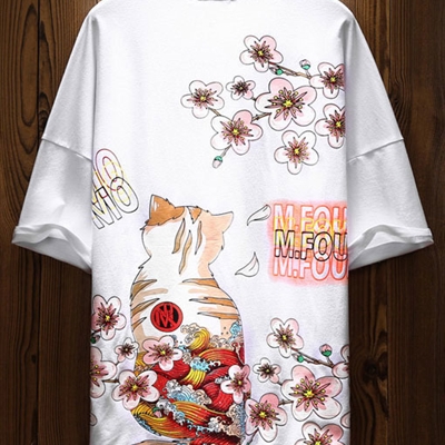 市场上装-T恤-微潮T恤