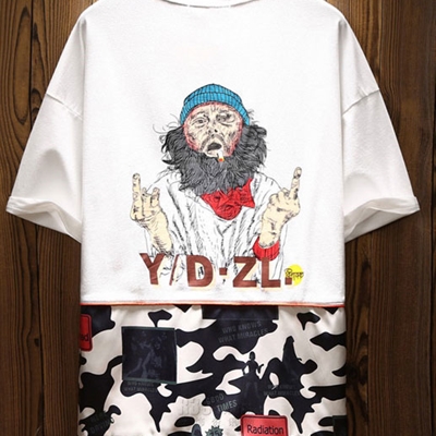 市场上装-T恤-微潮T恤