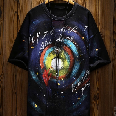 市场上装-T恤-微潮T恤